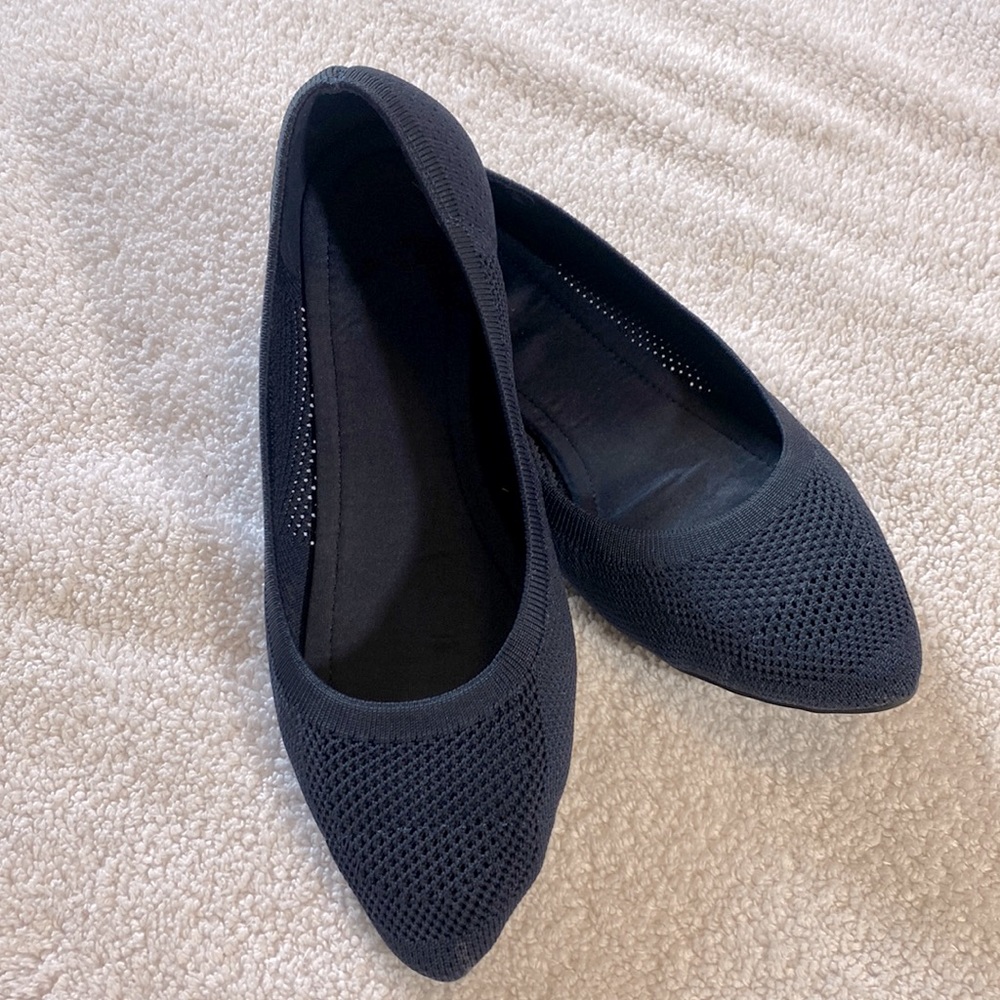Gently used Market and Spruce Navy Ballet Knit Flats